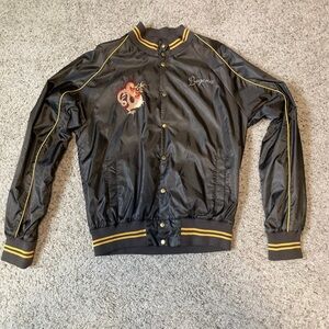 1980's Vintage Styled Souvenir jacket Guess XL Shark Grey